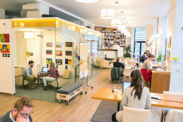 how to make friends while traveling solo - coworking space