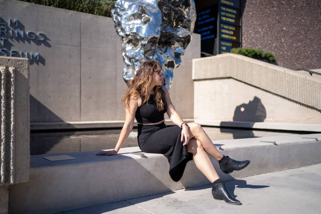 Palm Springs Instagram Spots - in front of the art museum