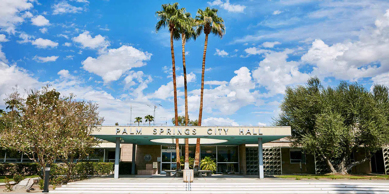 Palm Springs Instagram Spots - palm springs city hall designed by Albert Frey and team