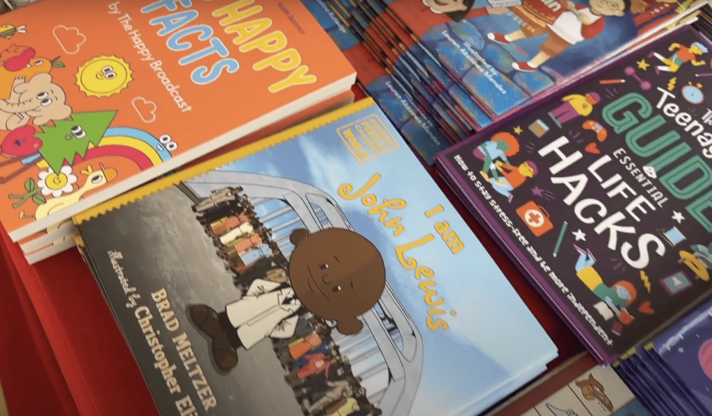 children's books selection at the Los Angeles Festival of Books