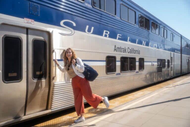 how to get from los angeles to santa barbara on the amtrak pacific surfliner train