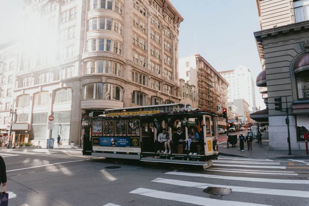 tram in sf is a good solo date idea for san francisco
